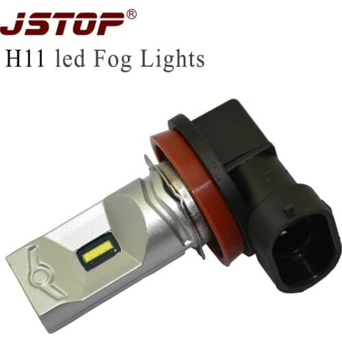 JSTOP Led Fog Light H11 7.5W 1860SMD led car fog lamps External Lights canbus bulbs H11 led 12-24VAC lamps 6000K AUTO fog lights