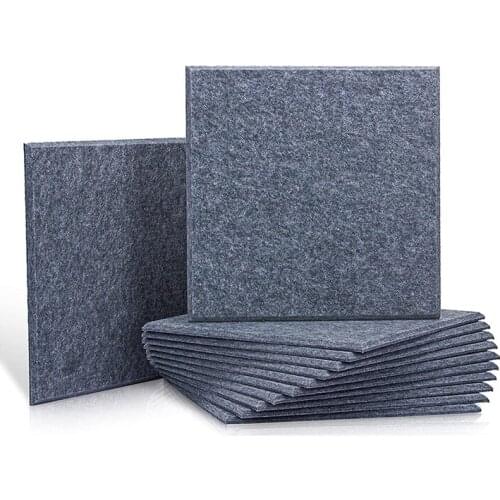Quality 12 Pcs Acoustic Absorption Panels,Beveled Ceramic Tiles for Sound Insulation,Suitable for Homes and Offices,30X30X0.9cm