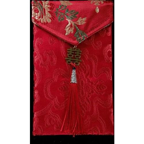 Lucky Money Red Envelopes Embroidery Red Packet Premium Texture Wear-resistant Stylish Festive Lucky Money Red Envelopes