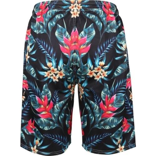 Swim Trunks Mens Quick Dry Printed Shorts with Mesh Lining Swimwear Bathing Suits Surf Board Beach Shorts