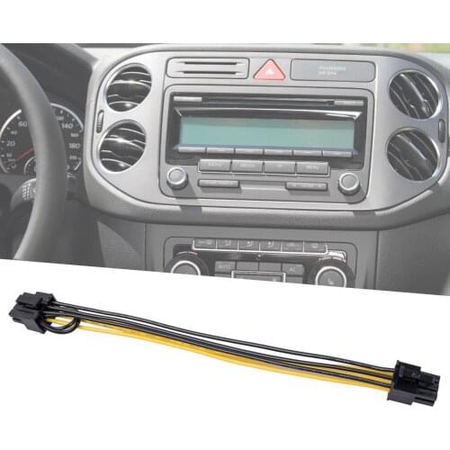 Reliable Power Cable Anti-aging Hard-wearing Computer Accessories 6 Pin Female to 8 Pin Female Power Splitter for Graphics Card