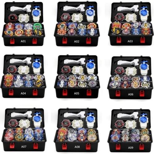 New Beyblade Burst Bey Blade Toy Metal Funsion Bayblade Set Storage Box With Handle Launcher Plastic Box Toys For Children