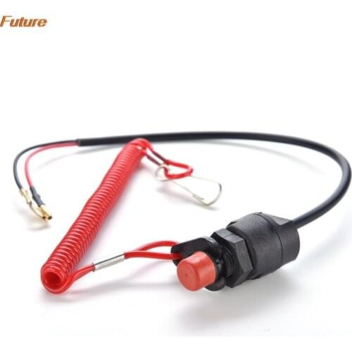 New General Boat Outboard Engine Motor Kill Stop Switch & Safety Tether Lanyard