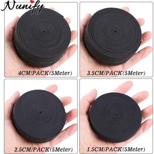 Nunify Cheap Adjustable Elastic Band For Wigs High Quality Wig Making Materials Wig Caps For Making Closure Wig Black Color