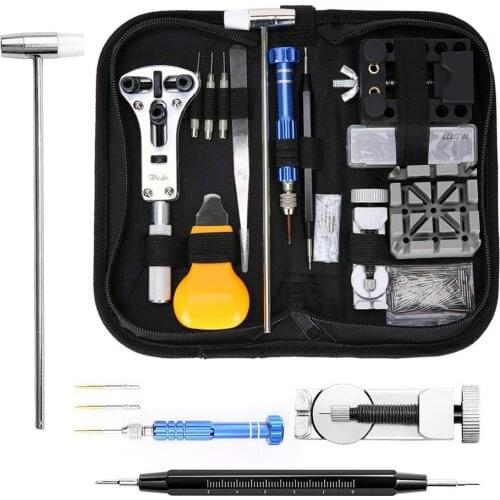 Professional Watch Tools Watch Case Opener Set Link Pin Remover Repair Kit Spring Bar Pry Screwdriver Watchmaker Tools