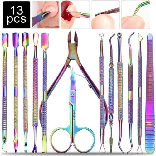 Professional Cuticle Cutters Manicure Nails Scissors Stainless Steel Nipper Dead Skin UV Gel Remover Trimming Nail Art Scissors