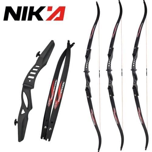 60" Recurve Bow ILF Limbs 15-25lbs Hunting Shooting Youth Practise Archery Bow Outdoor