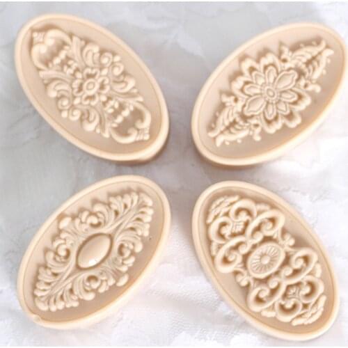 PRZY Silicone Soap Molds Flower Mold Silicone 3D Soap Mold DIY Handmade Candle Moulds Rubber 4 Styles Craft Art Eco-friendly