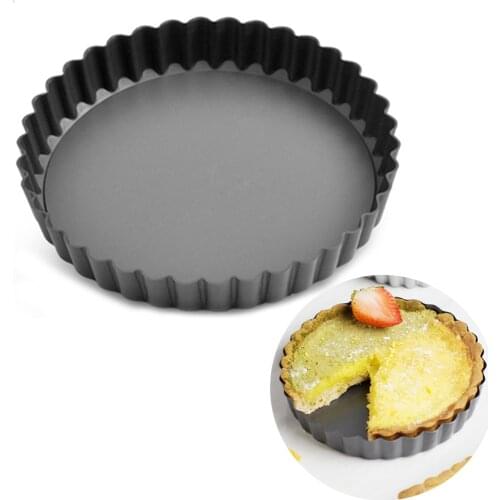 Carbon Steel Cake Pan Non-Stick Removable Loose Bottom Baking Pan Baking Essential Reusable Cake Pan Mold Justdolife