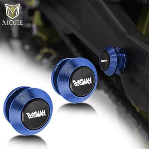 Motorcycle Swingarm Sliders Spools Swingarm Stand Screws Protector For SUZUKI BURGMAN 650 400 125 200 AN650 AN400 AN125 AN200