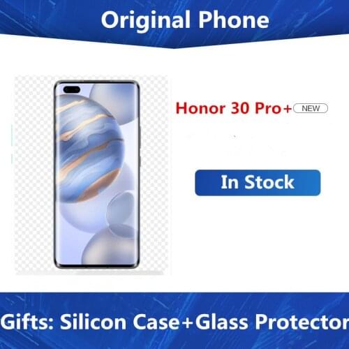 DHL Fast Delivery Honor 30 Pro + Plus 5G Cell Phone Kirin 990 Android 10.0 6.57" 8G RAM 256G ROM 50,0MP 40W Charger+27W Wireless