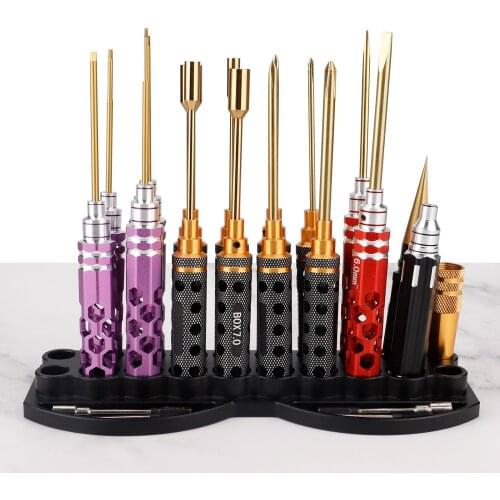 Storage Rack Stripping Red Model Airplane For Screw Driver Without Tools Aluminium Alloy Shelf Black Durable Pliers Holder