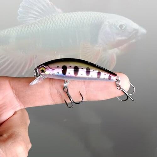 Super strength mini minnow fishing lure 50mm 4.2g Topwater Hard Bait Wobbler Jig Bait Crankbait Carp Striped bass SwimBait