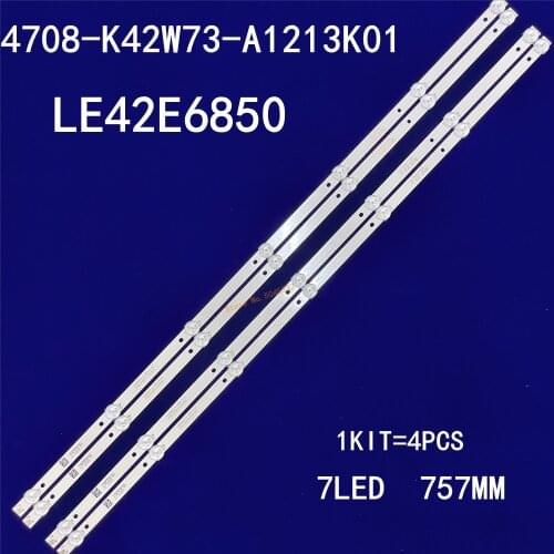 7LED 4PCS/KIT LED Backlight strip for LE42E6850 42PFF5201/T3 strip K420WD73 A1 4708-K42W73-A1213K01