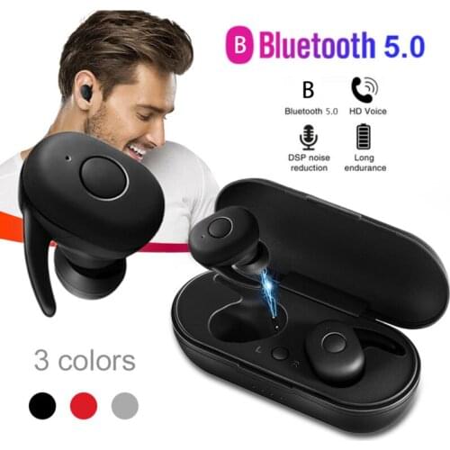 B1 TWS Wireless Earphone Bluetooth 5.0 Stereo Travel Mountain Sport Headset Binaural Call Headphone 500mAh Charging Box