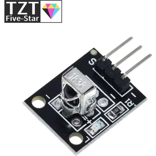 TZT 3pin KY-022 TL1838 VS1838B HX1838 Universal IR Infrared Sensor Receiver Module for Arduino Diy Starter Kit