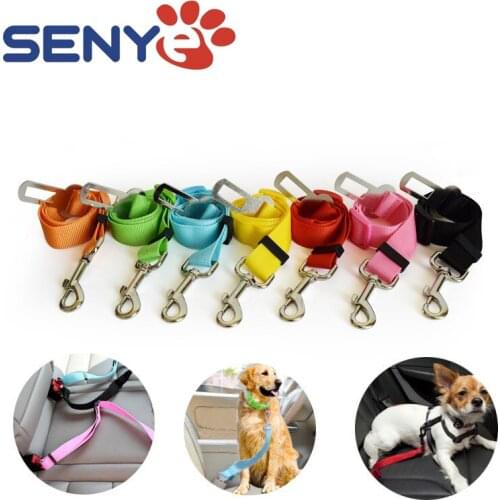 Retractable Dog Harness Pet Dog Cat Car Seat Belt Adjustable Leash Pet Travel Supplies for Small Medium Dogs