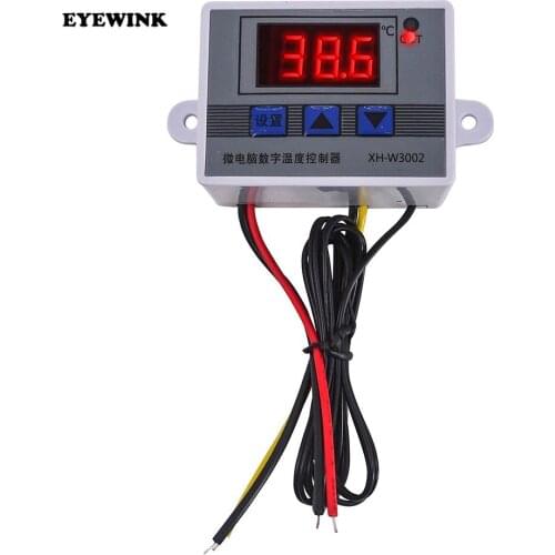 XH-W3002 12V-220V Digital LED Temperature Controller 10A Thermostat Control Switch Probe with waterproof sensor W3002