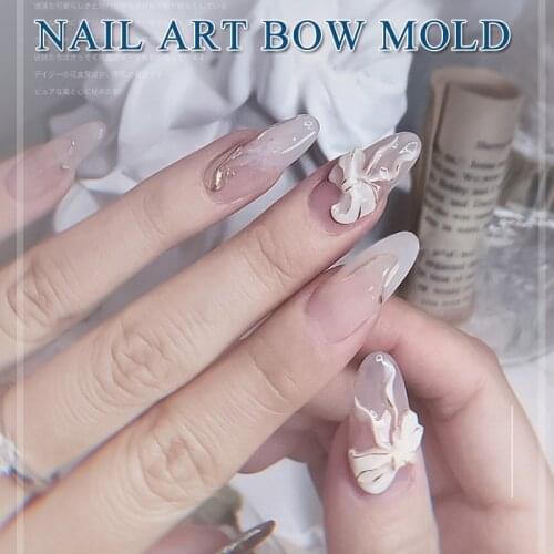 TSZS Japanese Template Nails Tool Three-Dimensional Carved Jewelry Nail Art Bow Mold