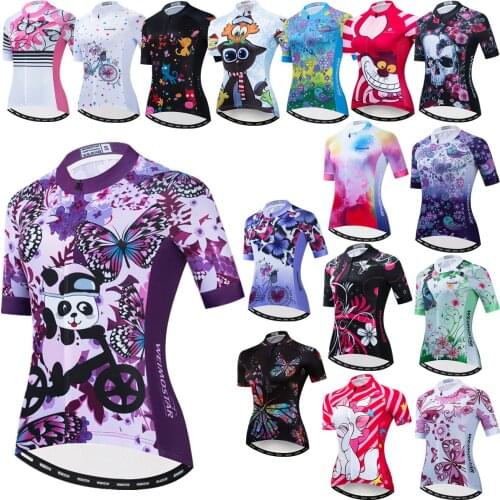 2021 Short Sleeve Women Cycling Jerseys Breathable Mountain Bike Clothes Female Bicycle Clothing Ropa Ciclismo