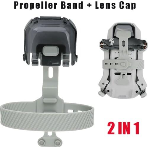 2-in-1 Propeller Holder + Lens Protection Cap for DJI Mavic Mini 2 Blades Motor Fixed Holder Storage Protector Guard Accessories