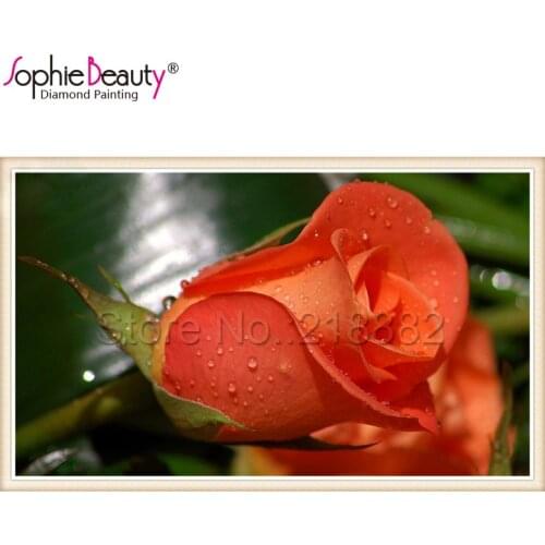 2018 Hot Sale Diy Diamond Painting Cross Stitch Needlework Embroidery Flower Rose Handcraft Mosaic Kit Sophie Beauty Home Decor