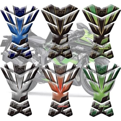 3D Logo Motorcycle Sticker Tankpad Sticker Tank Pad Motorbike Racing Protector Decals ForKawasaki ZX10RR ZX10R ABS KRT