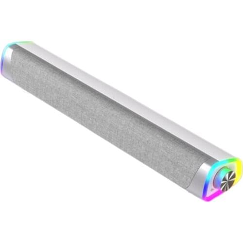 3D Surround Soundbar Bluetooth 5.0 Speaker Wired Computer Speakers Stereo Subwoofer Sound bar for Laptop PC Theater TV Aux 3.5mm