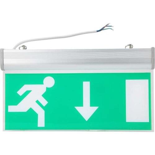 Library Acrylic Board LED Emergency Exit Lighting Sign Safety Evacuation Indicator Light Widely Used for emergency evacuation