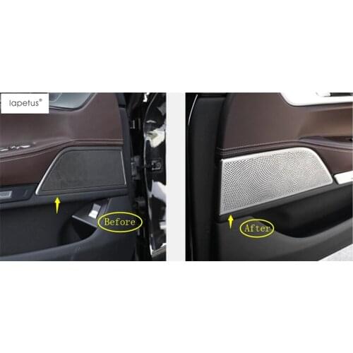 Lapetus Accessories For BMW 7 Series G11 G12 2016 2017 2018 Inner Door Stereo Speaker Audio Loudspeaker Sound Panel Cover Trim