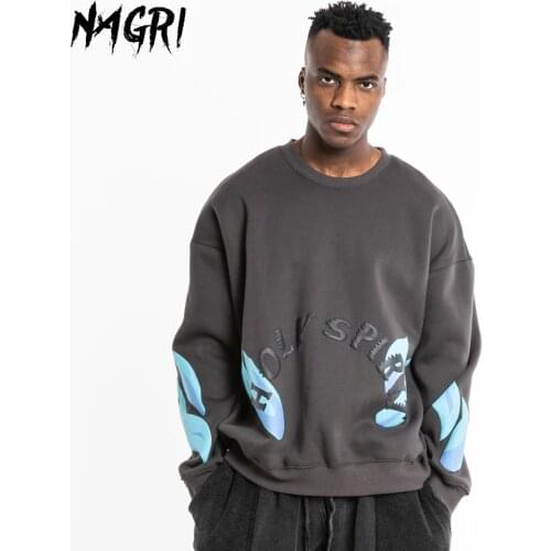 Kanye 3D Letter Print Plus Velvet Sweatshirt Hip Hop Flame O-neck Long Sleeve Pullover Tops Fashion Streetwear Men Women Hoodies