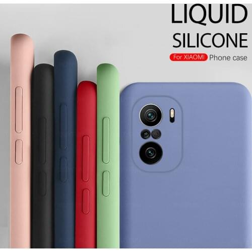For Pocophone Poco F3 5G Case Liquid Silicone Soft Phone Cover Case For Xiaomi Poco F3 Pocophone Poko Poxo Little F 3 3F 6.67