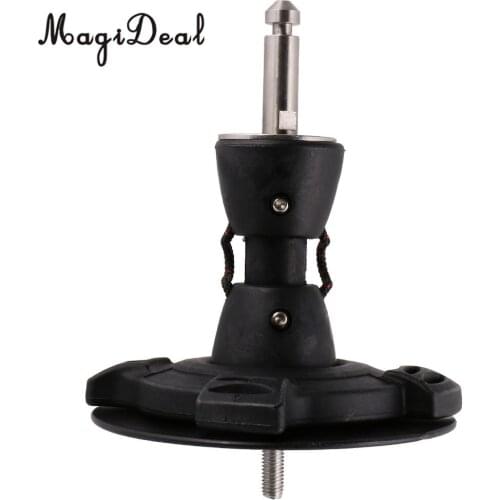 MagiDeal Black Surfing Windsurfing Windsurf Board One-Bolt Tendon Joint Mast 360 Degree Swivel Base With Four finger Ribs Acce