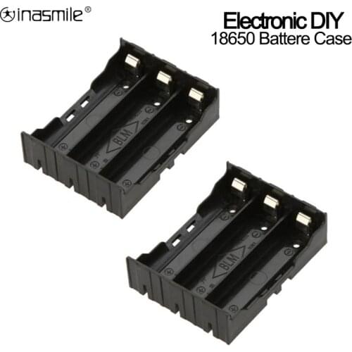 ABS 18650 Black Power Bank Cases 1X 2X 3X 4X 18650 High quality DIY battery box 1 2 3 4 Slot Batteries Container With Hard Pin