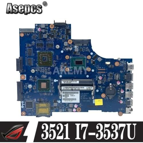 For DELL inspiron 3521 5521 V2521 LA-9101P CN-00P55V 00P55V 0P55V Laptop Motherboard with I7-3537U cpu and HD8730M 2GB gpu work