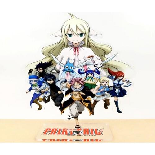 Anime Fairy Tail Acrylic Action Figure Stand Model Desk Decoration Collection Plate Holder Cosplay Toy Gift