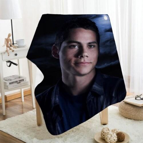 Musife Custom Dylan O'brien Flannel Blanket Design Your own Blanket Flannel Blankets for Sofa DIY Dropshipping