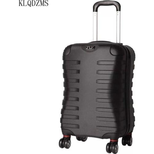 KLQDZMS 19"26"30inch Fashion Classic Rolling Luggage brand Women Trolley Suitcase Wheels Men Carry On Travel Bag Hardside