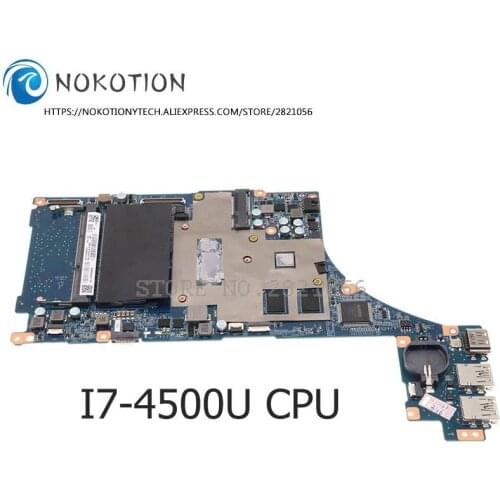 NOKOTION A1973181A DA0FI3MB8D0 DA0FI3MB8E0 For SONY Vaio SVF15N Laptop Motherboard I7-4500U CPU GT735M Graphics