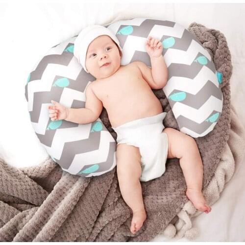 2Pcs Cute Polyester Elastic Whale Cloud U-shaped Pillow Cushion Cover Case New Childrens wear Child care products