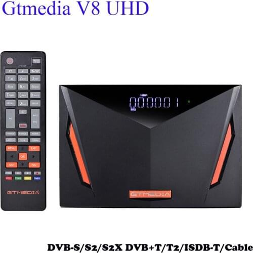 Gtmedia V8 UHD satellite receiver TV BOX for DVB-S/S2/S2X DVB+T/T2/ISDB-T/Cable support cccam VS V8 nova no app included