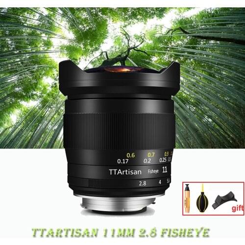 TTArtisan 11mm F2.8 FISHEYE Full Fame Lens for Sony Emount Cameras Like A7 A7II A7R A7RII A7S A7SII A6500 A6300 A6000 A5100 A500