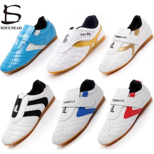 Taekwondo Shoes Men Women Martial Arts Sneaker Kids Quality Breathable Sport Training Competition Chrilder Dance Shoe Size 26-45