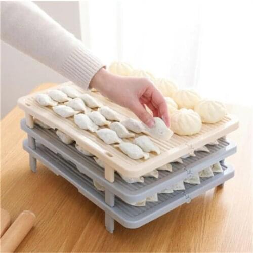 Non-Slip Dumplings Storage Rack Plastic Can Be Put Rolls Baking Pastry Holder Tray Cooking Tools Kitchen Storage Accessories