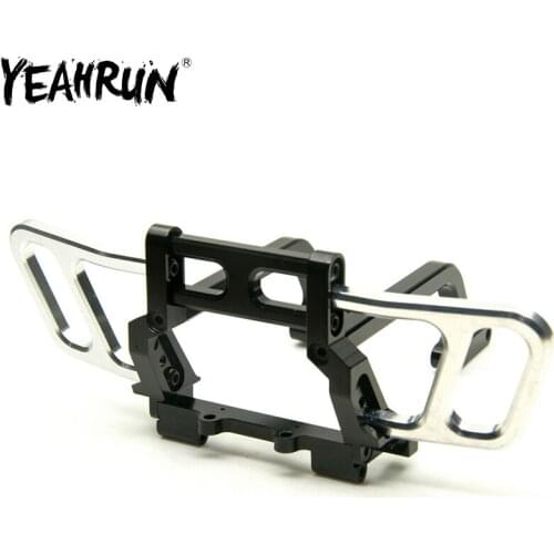 RC Car Front Bumper Kit Aluminum Alloy Bumper Bull Bar for 1/10 RC Rock Crawler Axial Wraith 90018 RC Climbing Car Parts