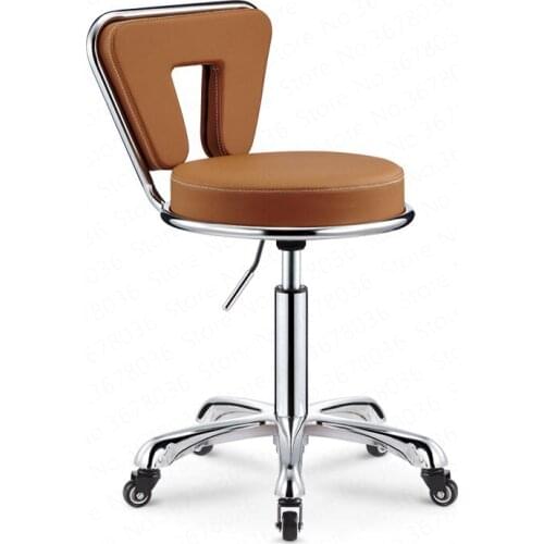 Best Lifting Bar Stools Modern PU Beauty Nail Chair Metal Bar Stools Bar Stool Chair Formal Dinning Chairs Barber chair