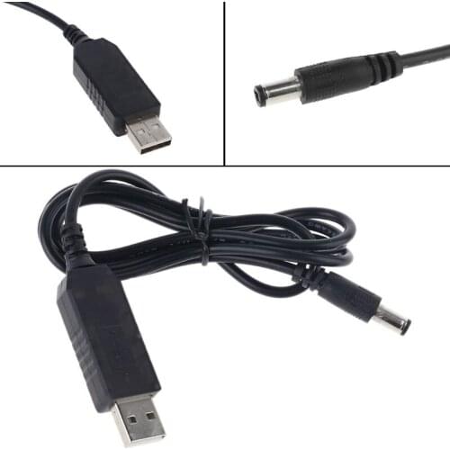 QC 3.0 USB To 5V-12V Adjustable Voltage Step Up 5.5x2.1mm Cable Power Boost Line For WiFi Router LED Strip 12V DeviceNew Xu