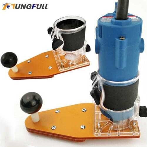 Cutting Jig For Electric Hand Trimmer Wood Router Milling Circle Trimming Machine Balance Board Wood Milling Slotting