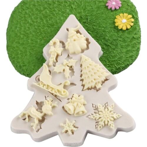 Christmas Snowflake Pattern Silicone Mold Chocolate Cake Mold Baking Kitchen Handmade Tools