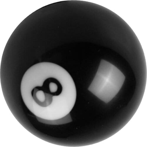 Manual Gear Knob Black 8 Ball Round Shift Lever Shifter Knob Universal Car